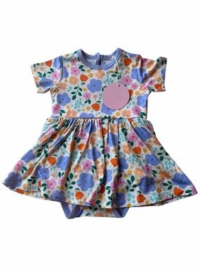 NWT Bamboo Twirl Dress Bodysuit- 3-6M